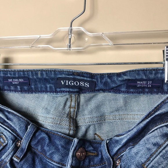 VIGOSS #332 The Chelsea Skinny Distressed Jeans - Picture 7 of 8